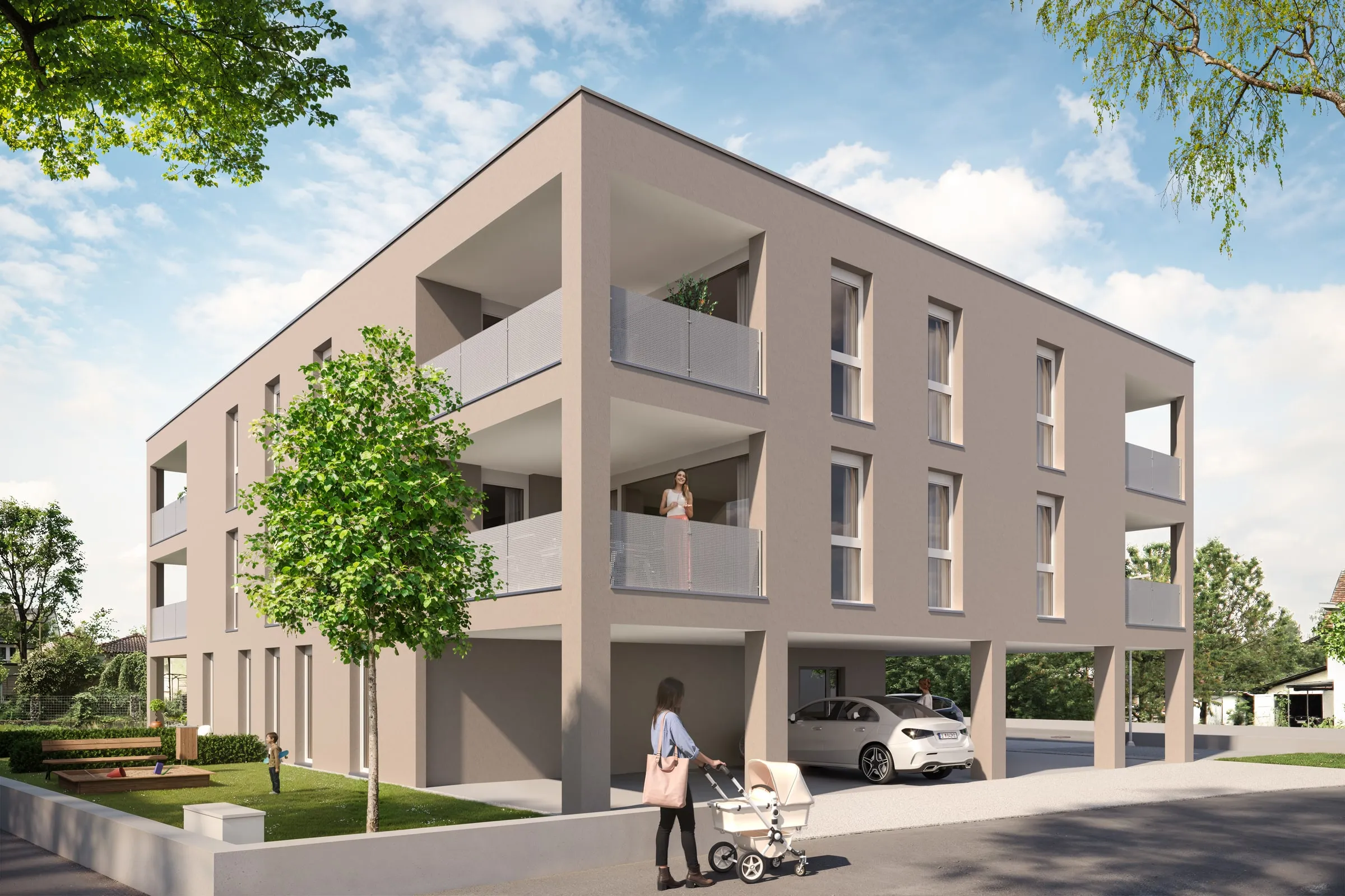 Mehrfamilienhäuser Wohnanlage Regina-Ullmann-Straße für GRABHER – Der Baumeister Ansicht 15