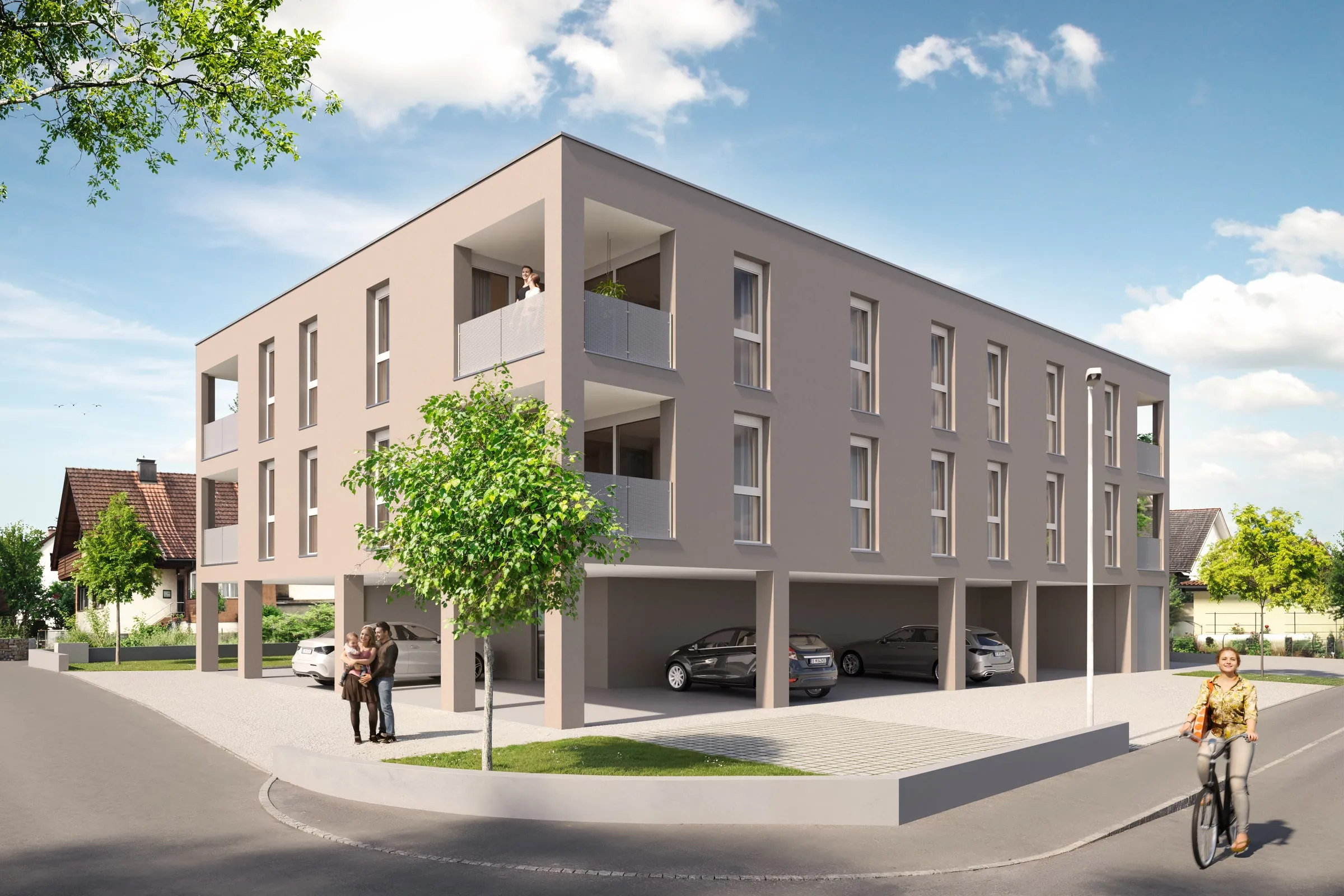 Mehrfamilienhäuser Wohnanlage Regina-Ullmann-Straße für GRABHER – Der Baumeister Ansicht 16