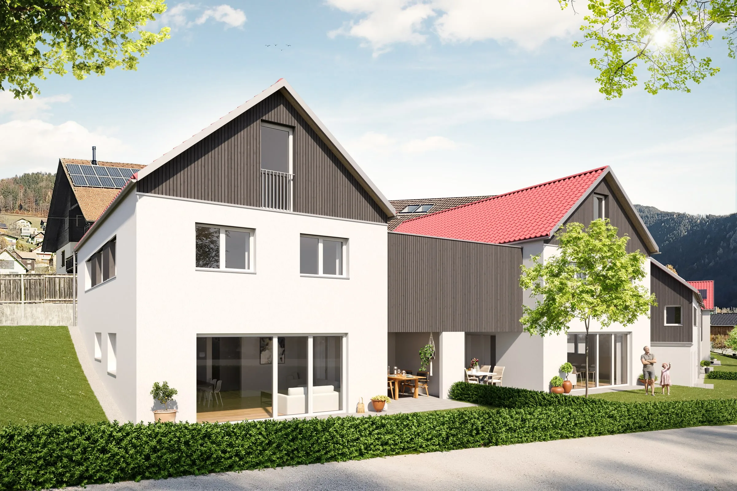 Mehrfamilienhaus Fraxern für Hefel Wohnbau Ansicht 8