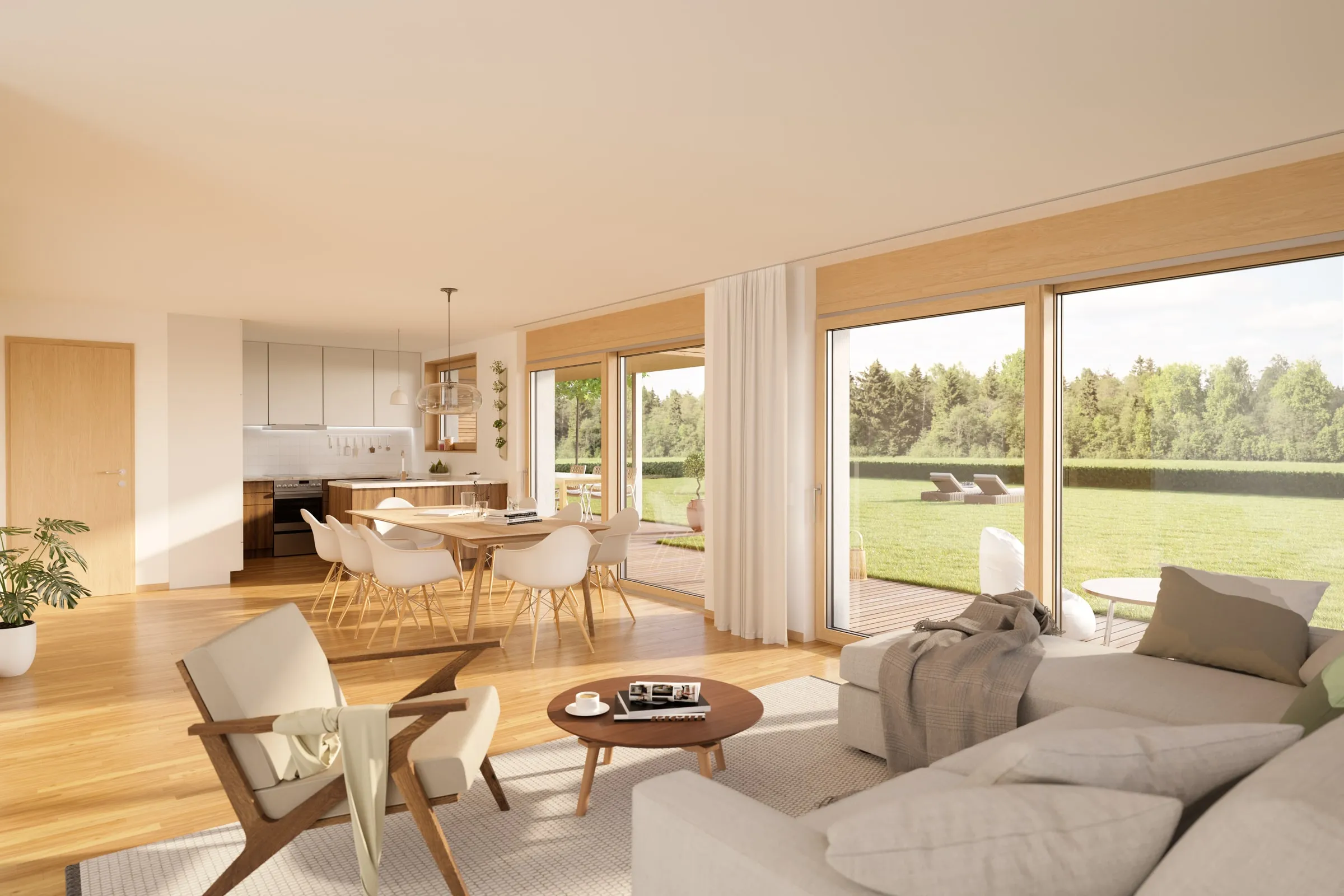 Innenvisualisierung Einfamilienhaus für Bau Summer Ansicht 13