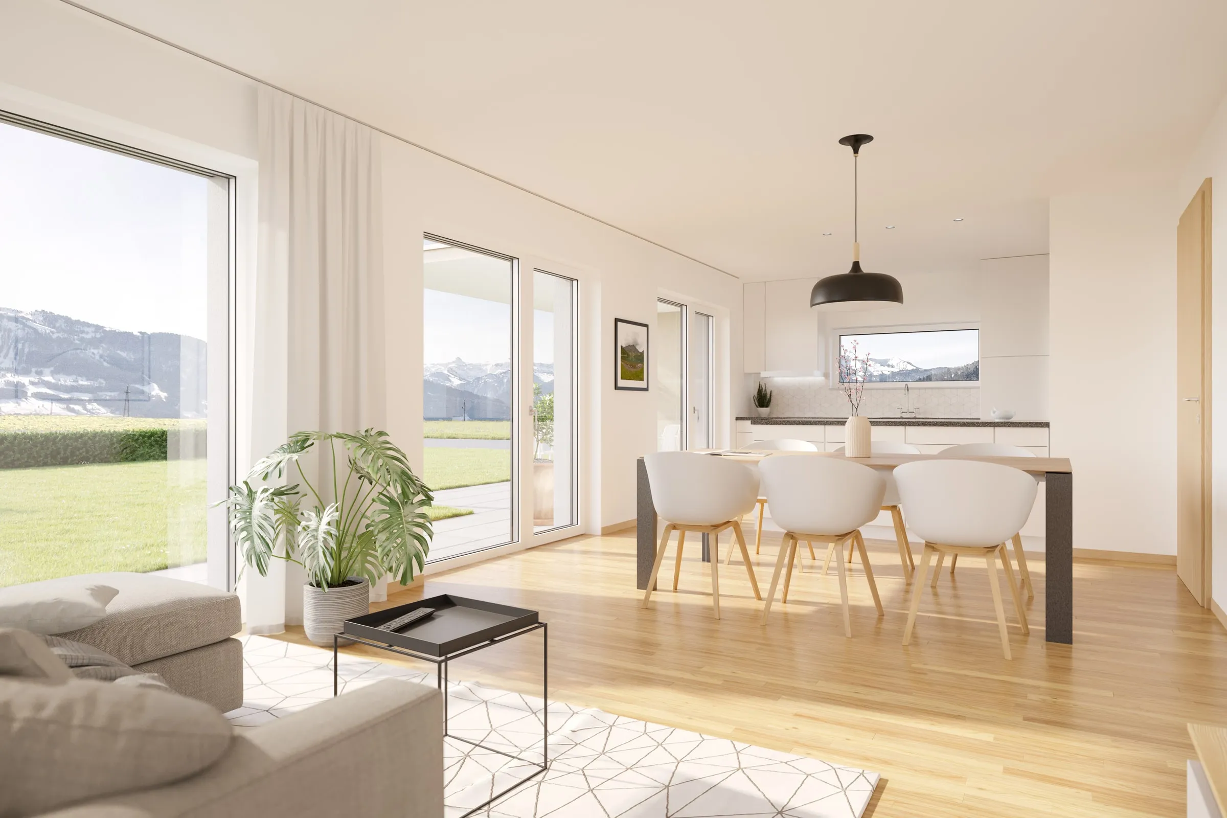 Innenvisualisierung Einfamilienhaus für Bau Summer Ansicht 16