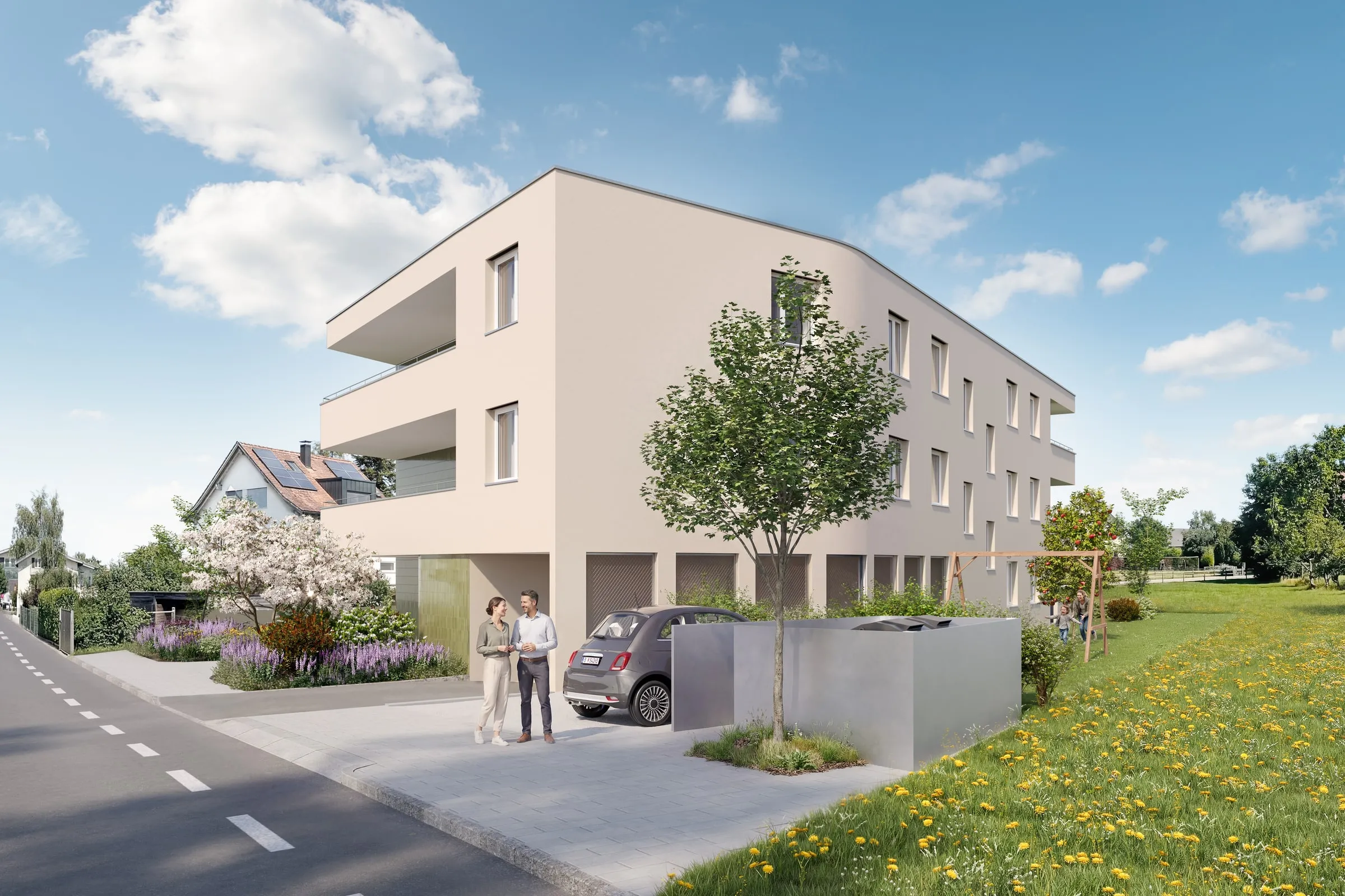 Mehrfamilienhaus Lochau für Hefel Wohnbau Ansicht 3