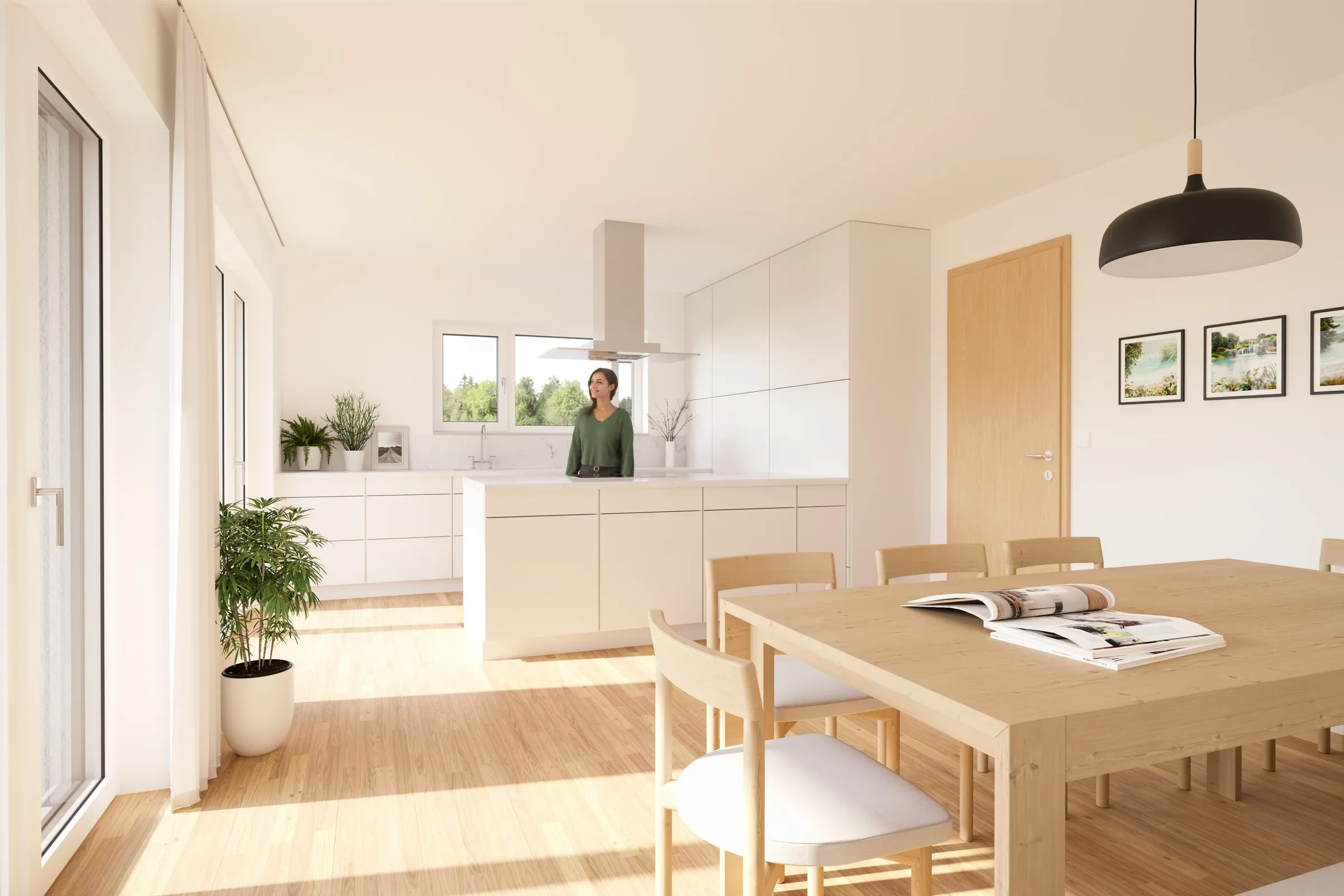Innenvisualisierung Einfamilienhaus für Bau Summer Ansicht 18