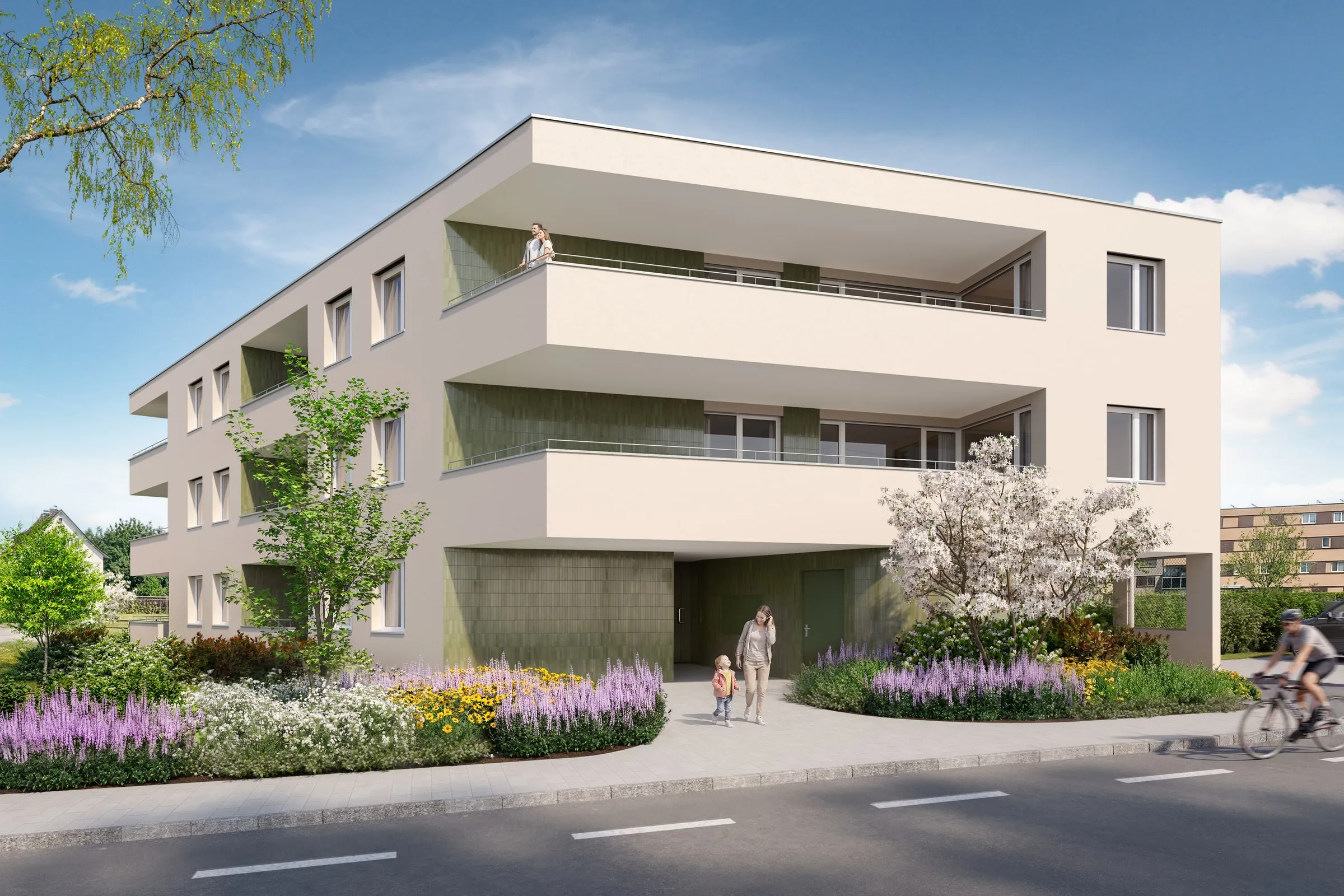 Mehrfamilienhaus Lochau für Hefel Wohnbau Ansicht 4
