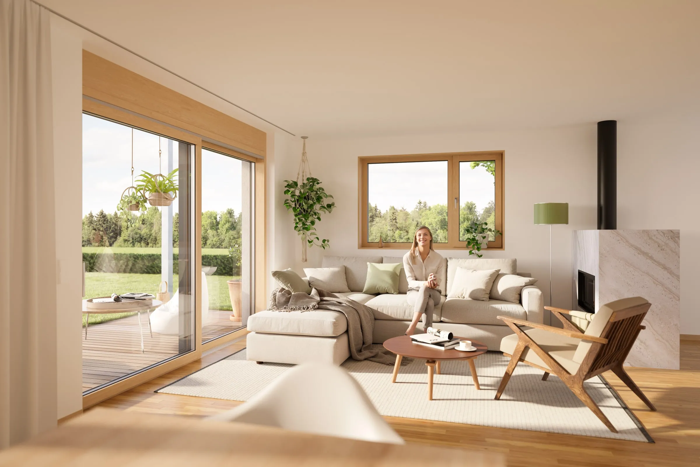 Innenvisualisierung Einfamilienhaus für Bau Summer Ansicht 12